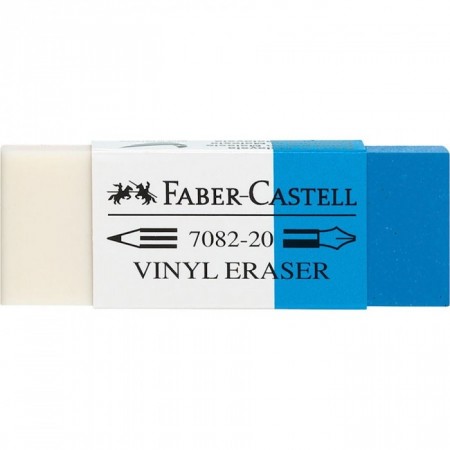 Pencil Ink Eraser, White/Blue